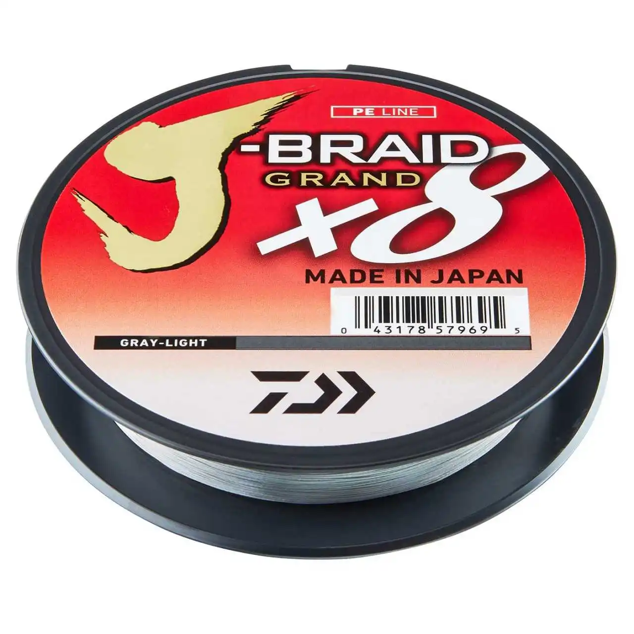 Daiwa J-Braid Grand X8 135m Hellgrau