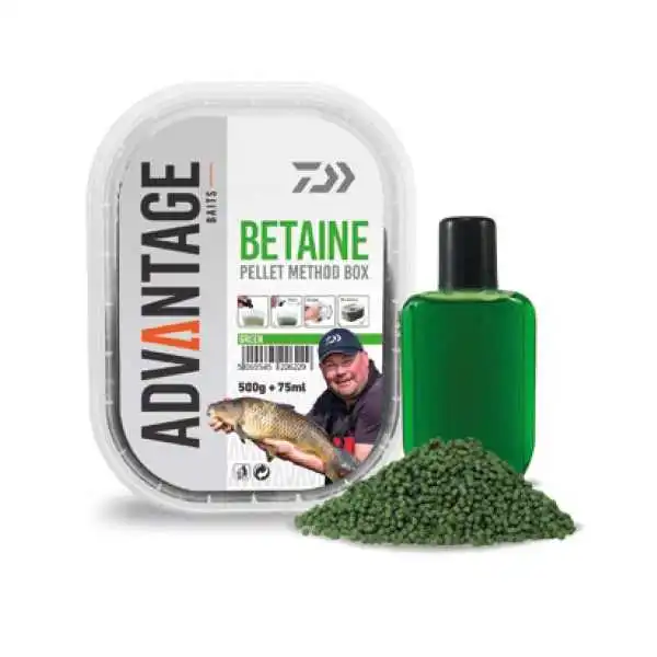 Daiwa Advantage Method Green Betain Pellet Box 500g + 75ml