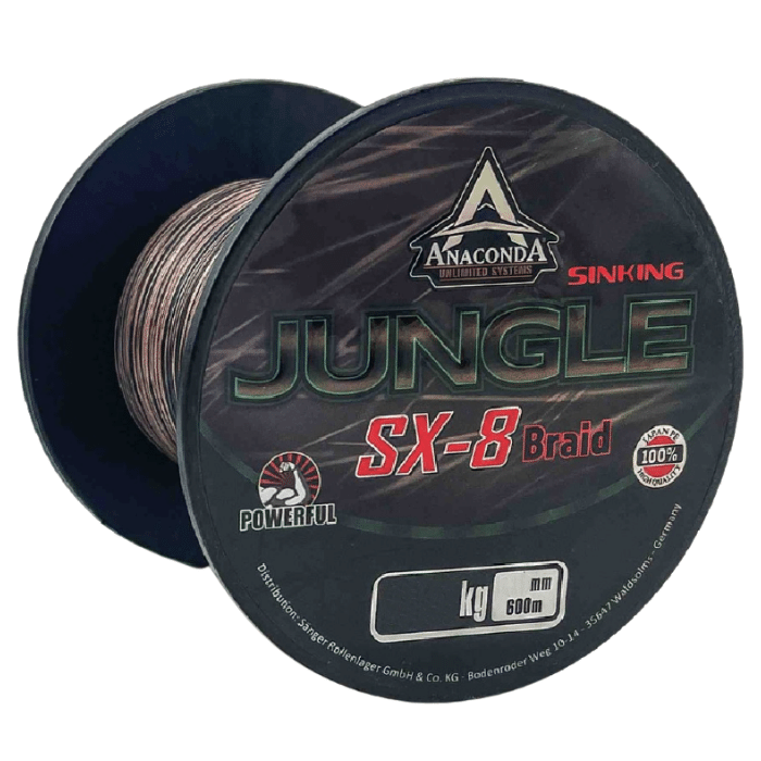 Anaconda Jungle SX-8 Braid 0,25 Mm 15,20 Kg 600 Meter