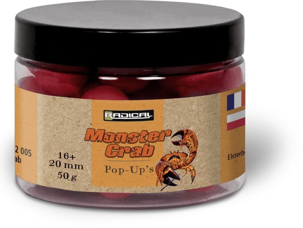 Radical Monster Crab Pop Ups 16-20 Mm 50 G