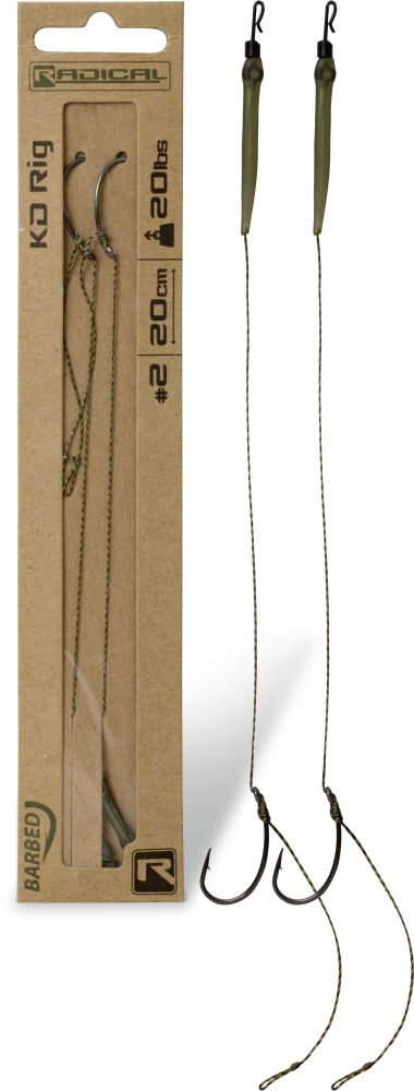 Radical KD Rig Hakengröße 6 20 Lbs 20 Cm 2 Stück