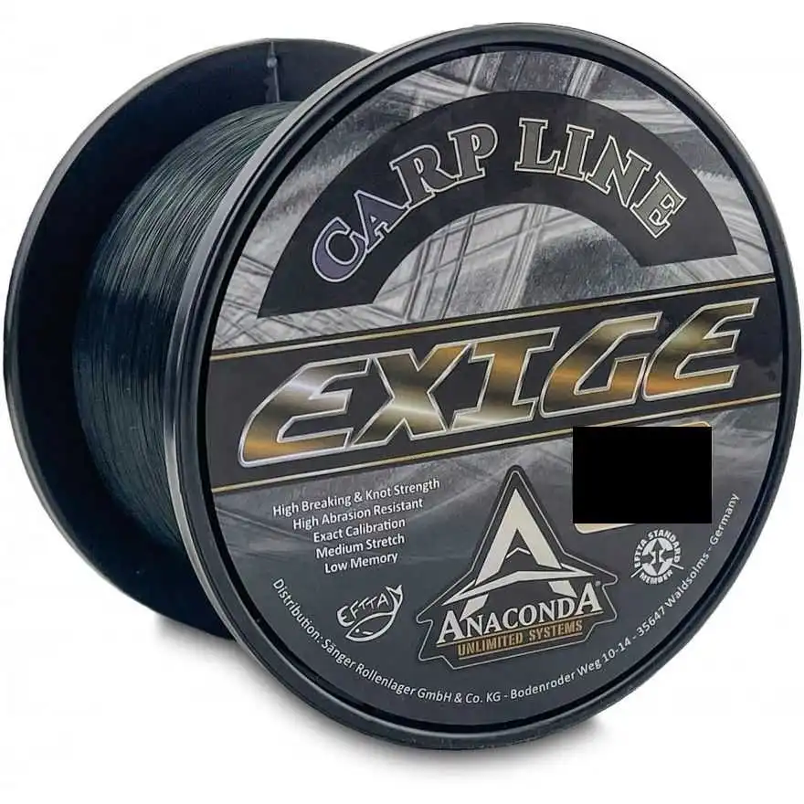 Anaconda Exige Carp Line 0,28 Mm 6,3 Kg 1200 Meter Dunkelgrün
