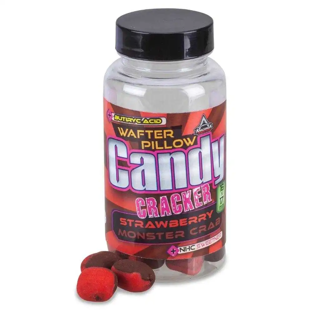 Anaconda Candy Cracker Wafter Pillow Strawberry Monster Crab 14 X 15 Mm