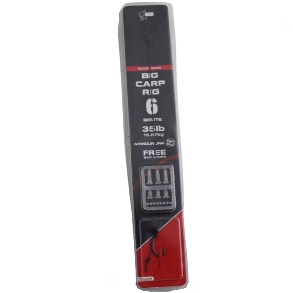 Nash Big Carp Rig Hakengröße 6 - Micro Barb