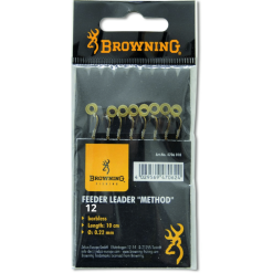 Browning Feeder Method Vorfachhaken Pellet-Band Größe 12 0,20 Mm 3,5 Kg 10 Cm 8 Stück