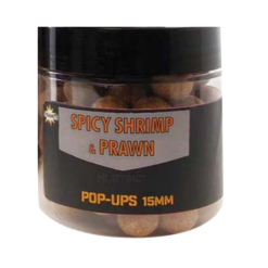 Dynamite Baits Hi Attract Spicy Shrimp & Prawn Pop-Ups 15mm 80g