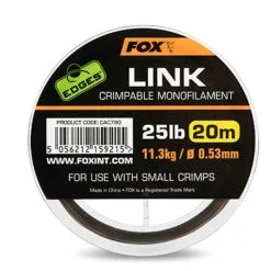Fox Edges Link Trans Khaki Mono 0,53 Mm 25 Lb 20 Meter