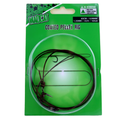 DAM Madcat Coated Pellet Rig Hakengröße 2/0 0,95/1,35 Mm 75 Kg 65 Cm Sinking