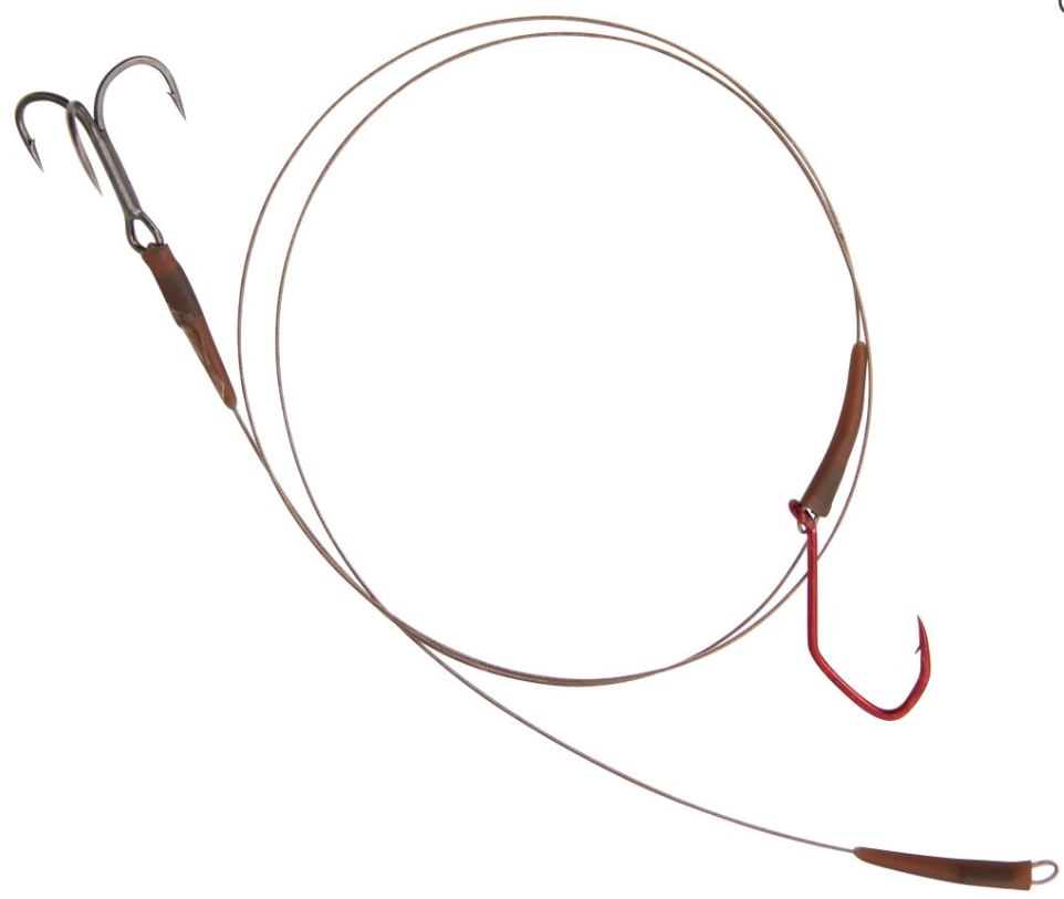 Quantum Mr. Pike Float Rig Leader 14 Kg Gr. 1-4 2 Haken – Bild 2