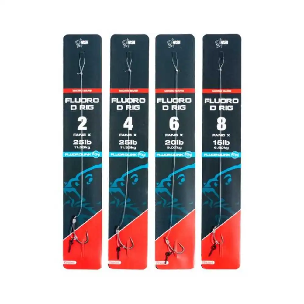 Nash Fluorocarbon D-Rig Size 04 Barbed 11,33 Kg – Bild 4
