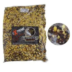 Poseidon Gekochte Partikel Mix 5 Mais Raps Weizen Hanf Tigernüsse 3 Kg