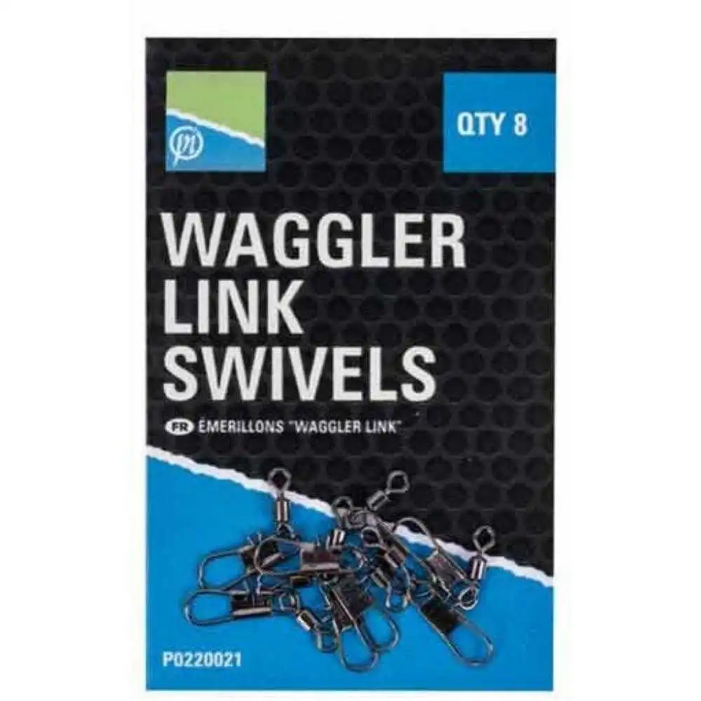 Preston Waggler Link Swivel 8 Stück