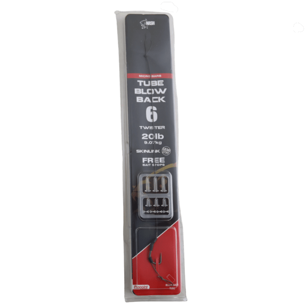 Nash Tube Blow Back Rig Hakengröße 6 Micro Barb