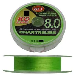 WFT KG 8.0 Superbraid 0,10 Mm 13 Kg 150 Meter Chartreuse