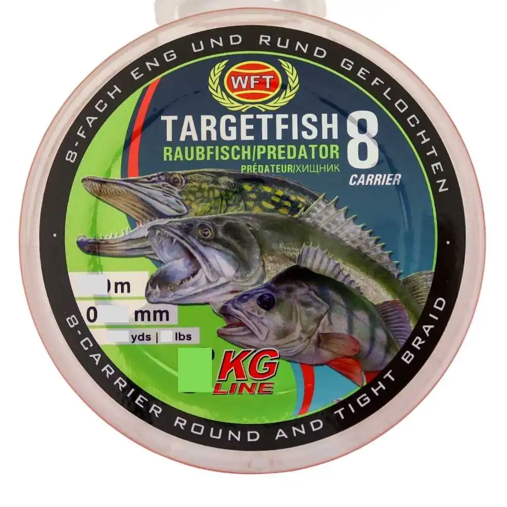 WFT Targetfish 8 Raubfisch 0,12 Mm 8 Kg 150 Meter Orange – Bild 2