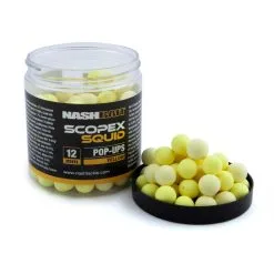 Nash Bait Scopex Squid Pop Ups Yellow 12mm 50g