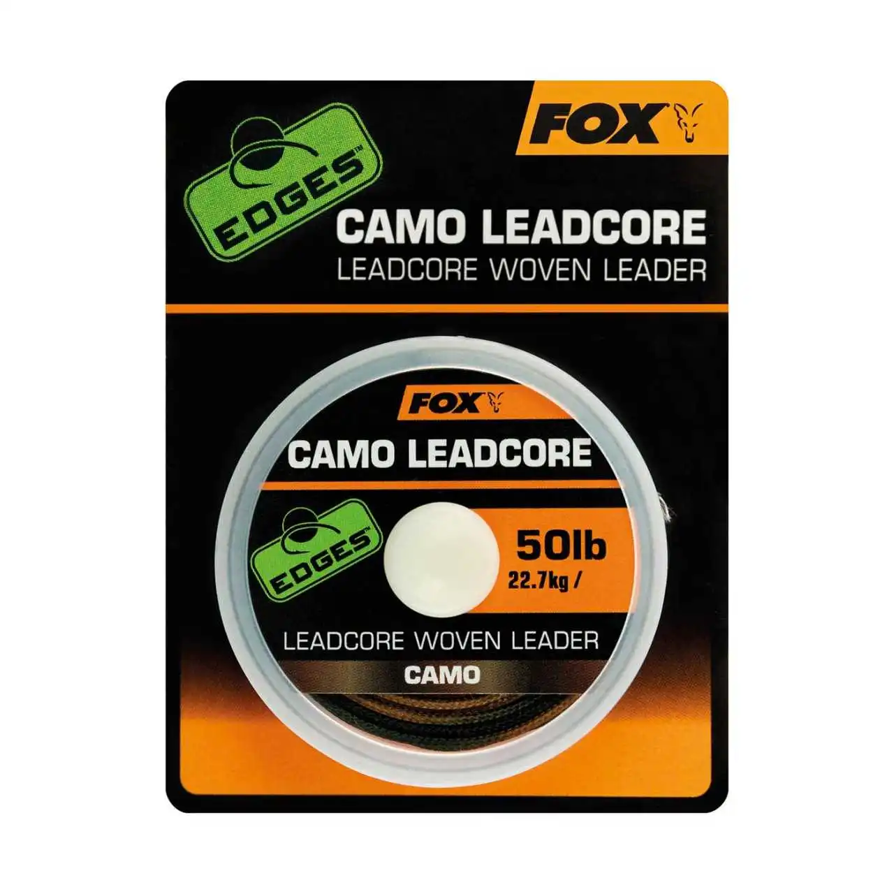 Fox Edges Camo Leadcore Woven Leader 50lb-7m