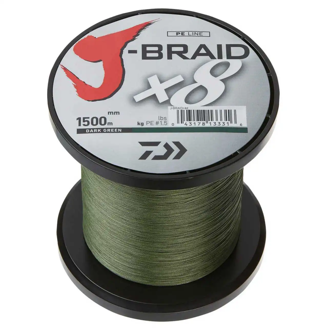 Daiwa J-Braid X8 1500m Dark Green