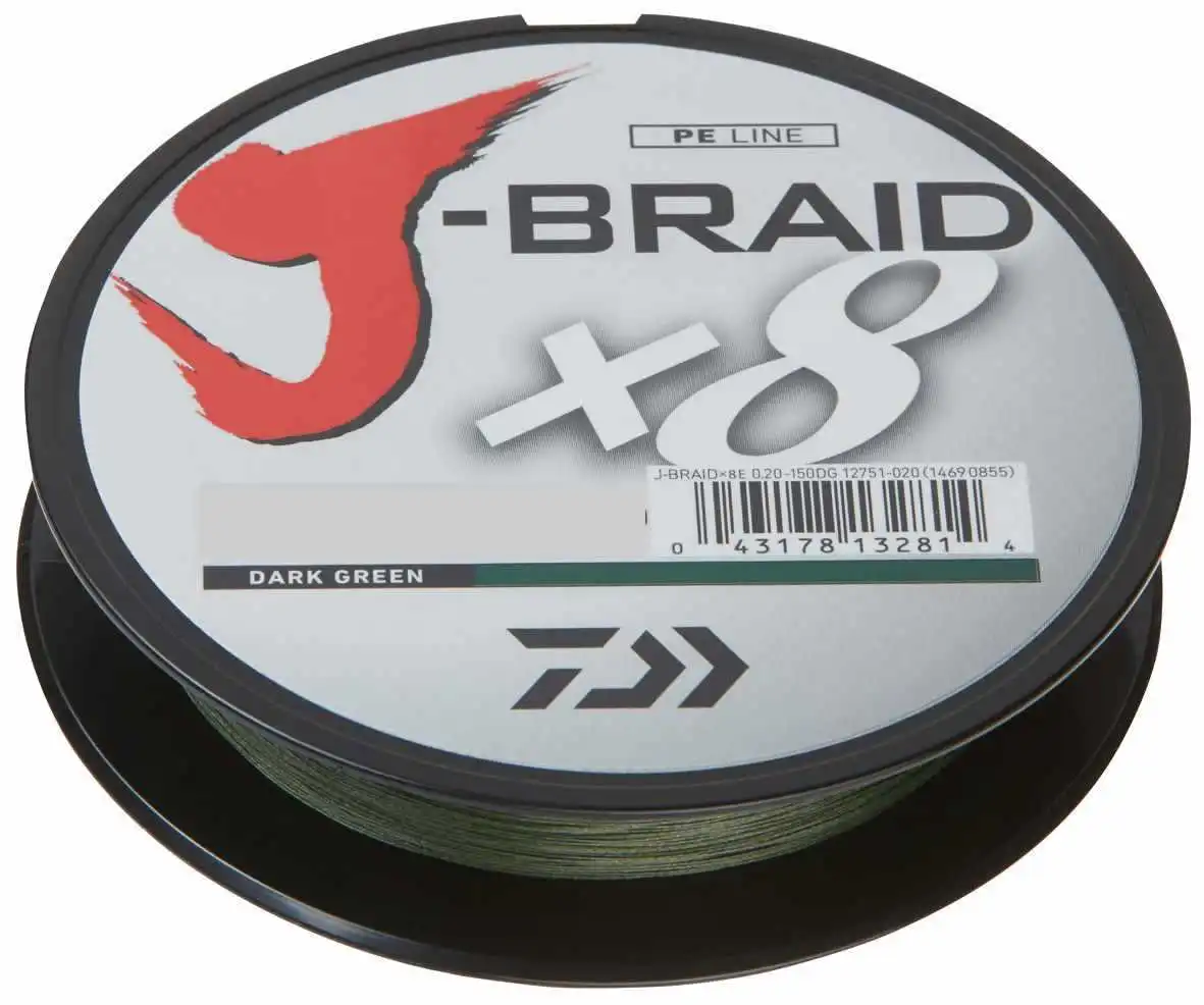 Daiwa J-Braid X8 300m Dark Green