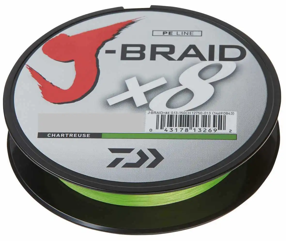 Daiwa J-Braid X8 150m Chartreuse