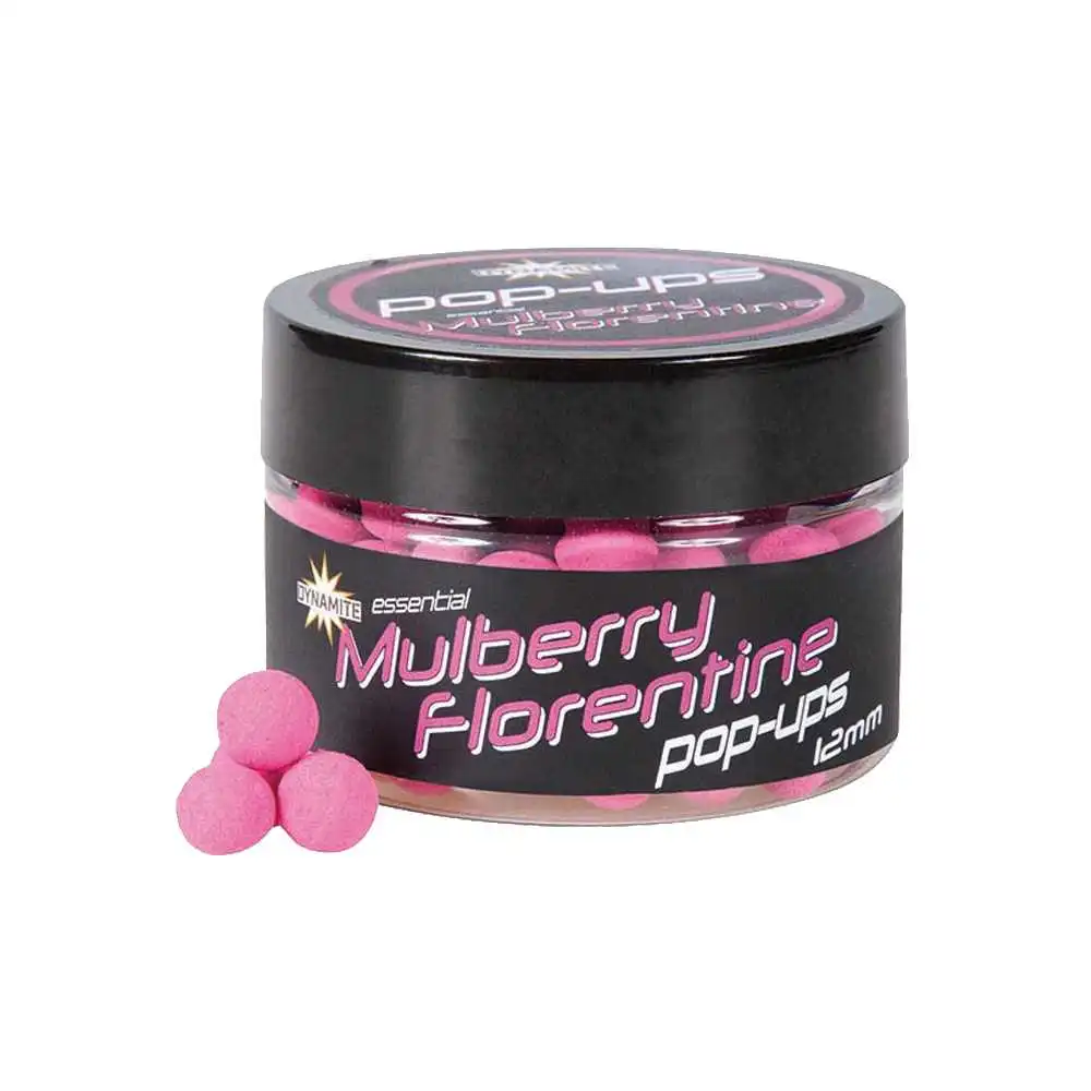 Dynamite Baits Fluro Pop-Ups Mulberry Florentine Pink 12mm 48g