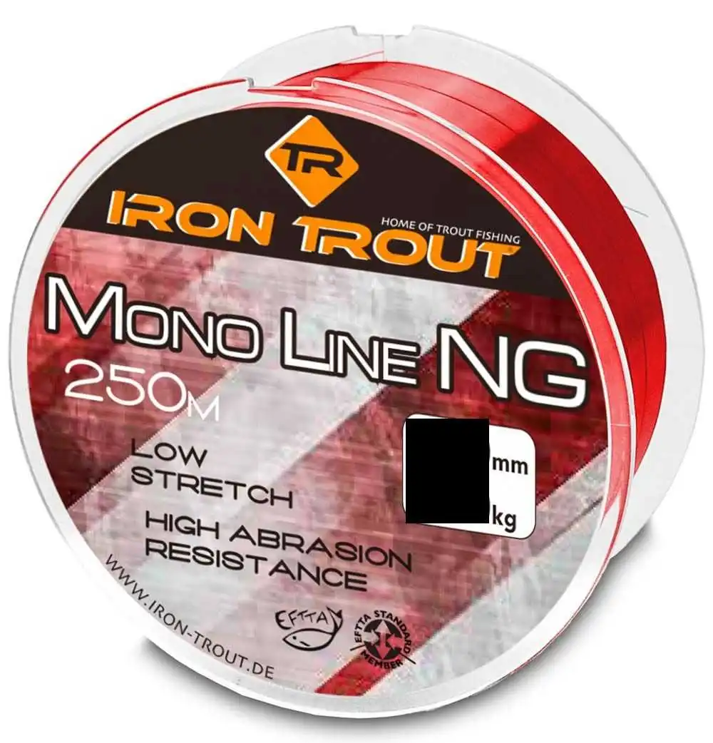 Iron Trout Mono Line NG 0,20 Mm 3,20 Kg 250 Meter Dark Red