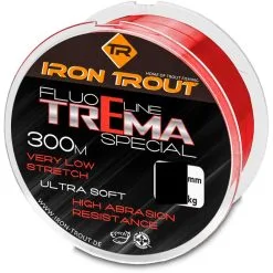 Iron Trout Trema Special 0,22 Mm 4,10 Kg 300 Meter Fluo Red