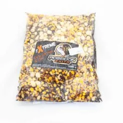 Poseidon Gekochte Partikel Big Carp Mix Mais Hanf Raps Mega-Mais Tigernüsse 3kg