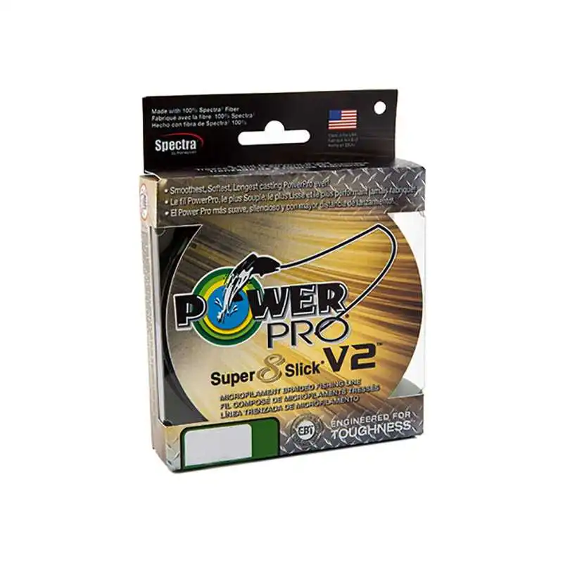 Power Pro Super 8 Silk V2 275m 0,19mm 15kg Hi-Vis Aqua Green
