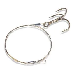 Sänger 1 X 7 Stahlvorfach Mit Drilling Größe 1/0 15 Kg 60 Cm