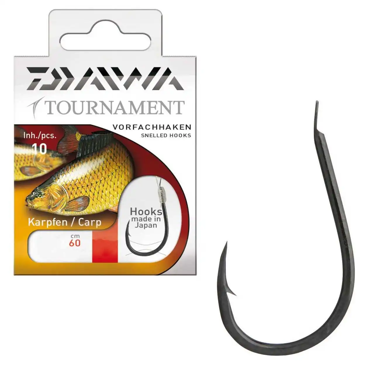 Daiwa Tournament Karpfenhaken 60cm 10 Stück